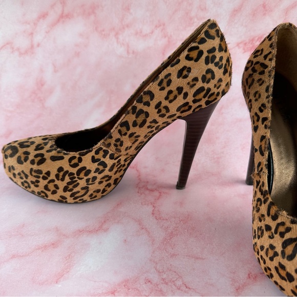 N.Y.L.A Leopard Print Heels Size 38 - Picture 4 of 16